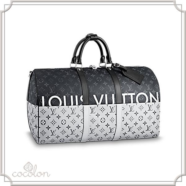 [Louis Vuitton]☆ギフト包装 キーポル バンドリエール 50 M43817 ブラック・シルバー